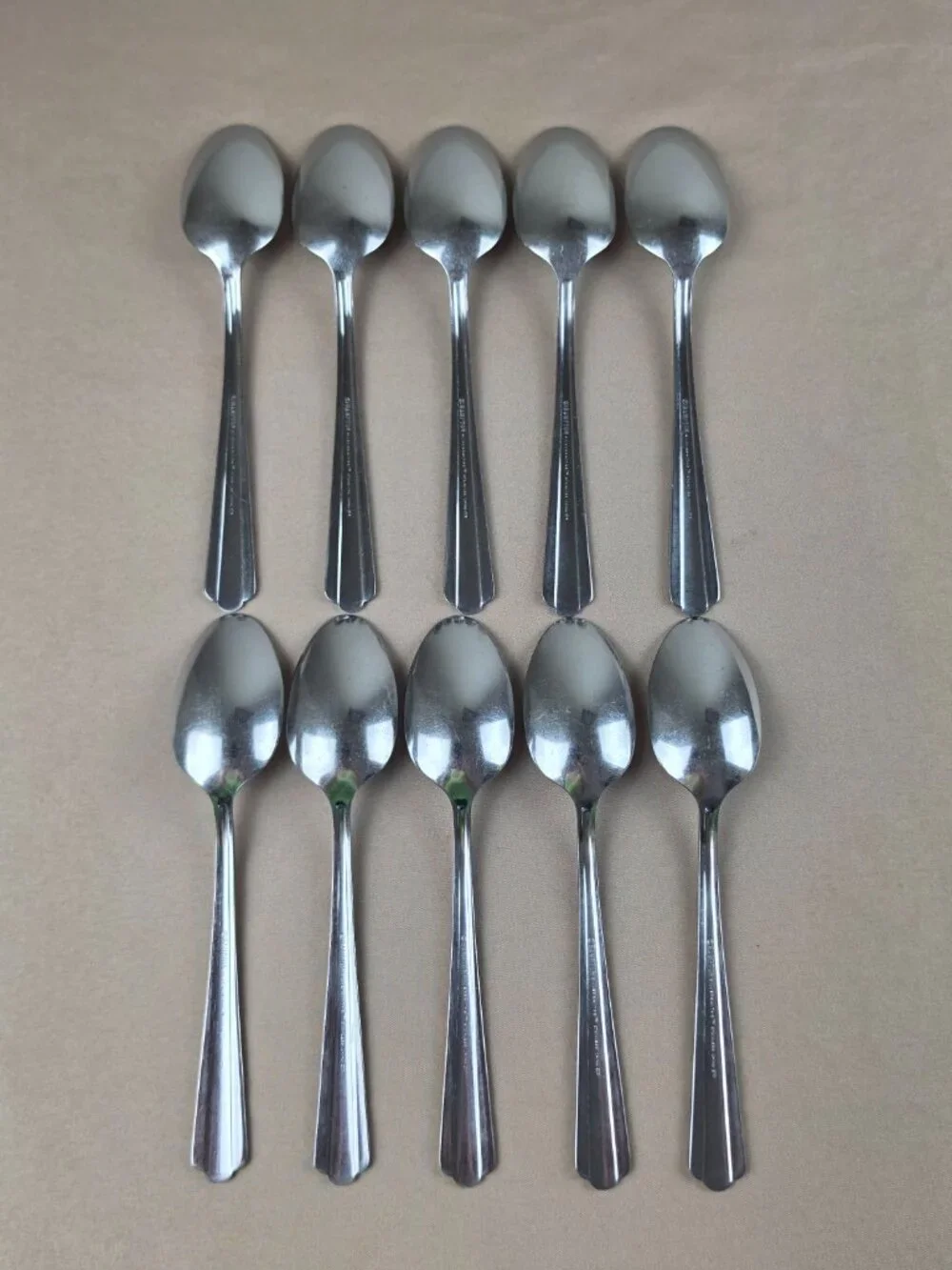 Vtg Large Lot of Spoons Tbls. Tsps. (21 Count) Stainless Flatware Silverware